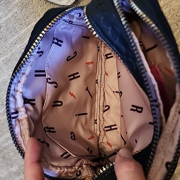 Stella & Dot Crush It Crossbody Camera Bag Navy/Green Strap - Picture 6 of 6